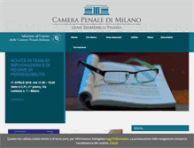 Tablet Screenshot of camerapenalemilano.it